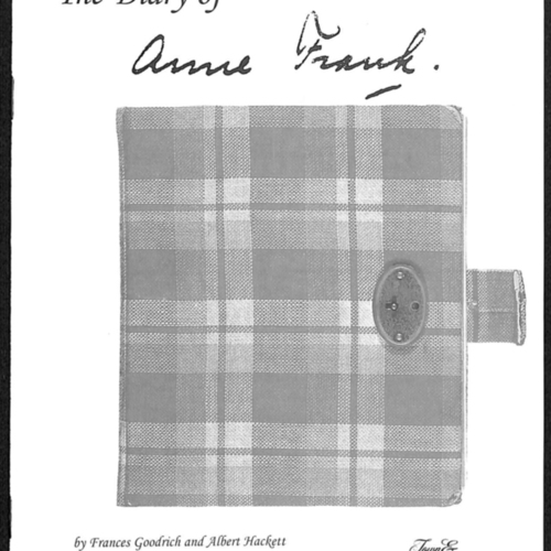 Playbill for The Diary of Anne Frank by the Athens Town and Gown Players