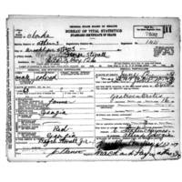 George Stovall Death Certificate