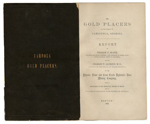 Report, The Gold Placers of the Vicinity of Dahlonega, Georgia, William P. Blake, 1859
