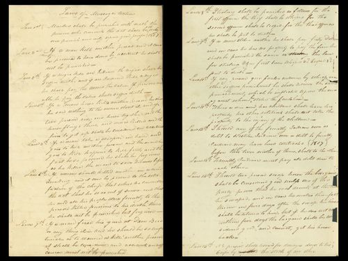Page 2 and 3, Laws of the Creek Nation, January 7, 1825. 