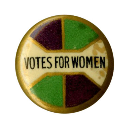 Button, "Votes for Women," Lucke Badge, undated