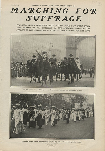 Parading for the Cause · The Strategies of Suffrage: Mobilizing a