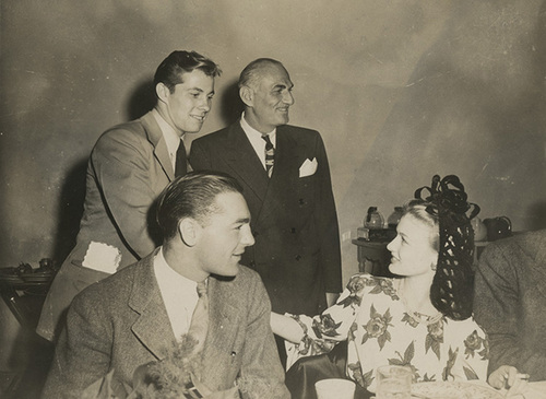 Georgia Bulldogs at Paramount Pictures Luncheon, December 1942