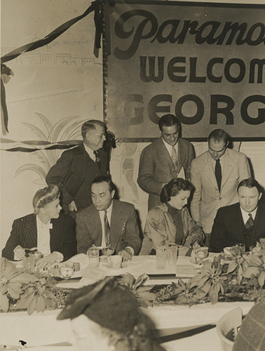 Georgia Bulldogs at Paramount Pictures Luncheon, December 1942